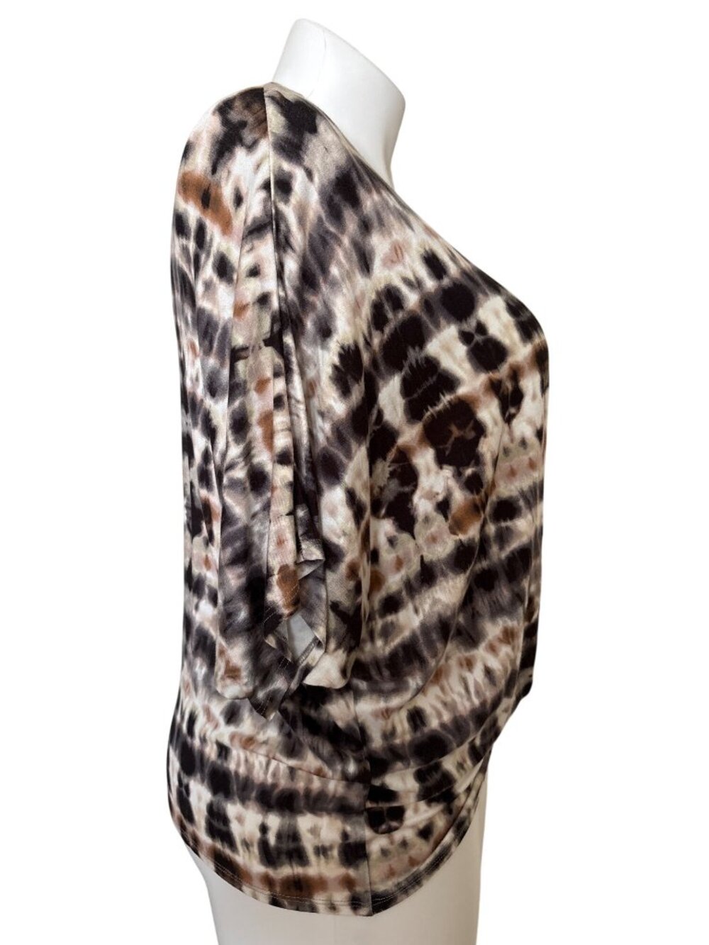 Karen Kane NWT Women's Twist-Front Tie-Dye Print Top Size XL - Picture 4 of 11